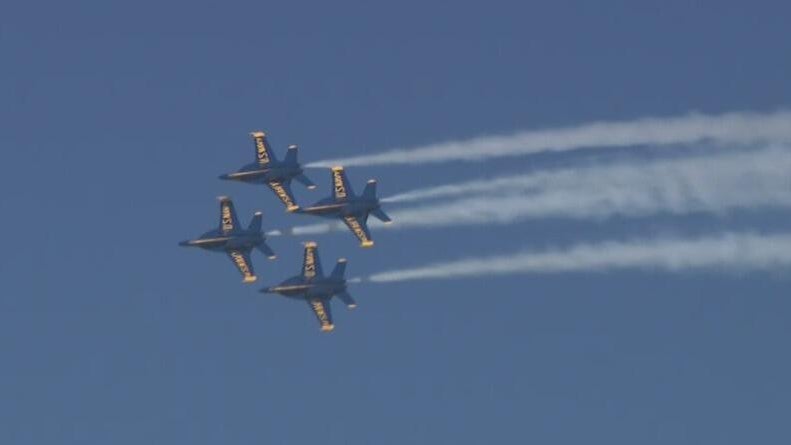 Blue Angels roar back over San Francisco after weather conditions threaten Fleet Week show — CBS Bay Area (KPIX), Los Gatos Arts news