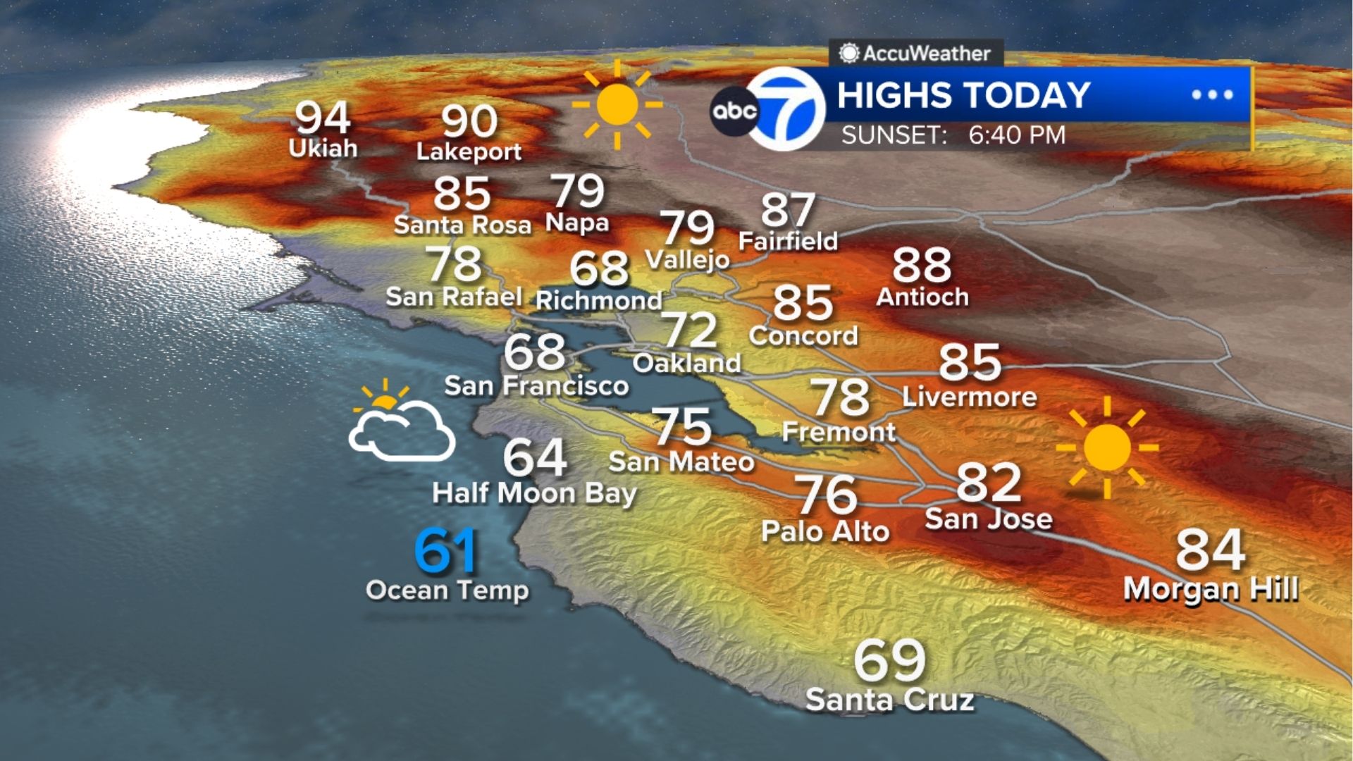 AccuWeather Forecast: Relief from heat is here with fog along the coast
       — ABC 7 Bay Area, Los Gatos Community news