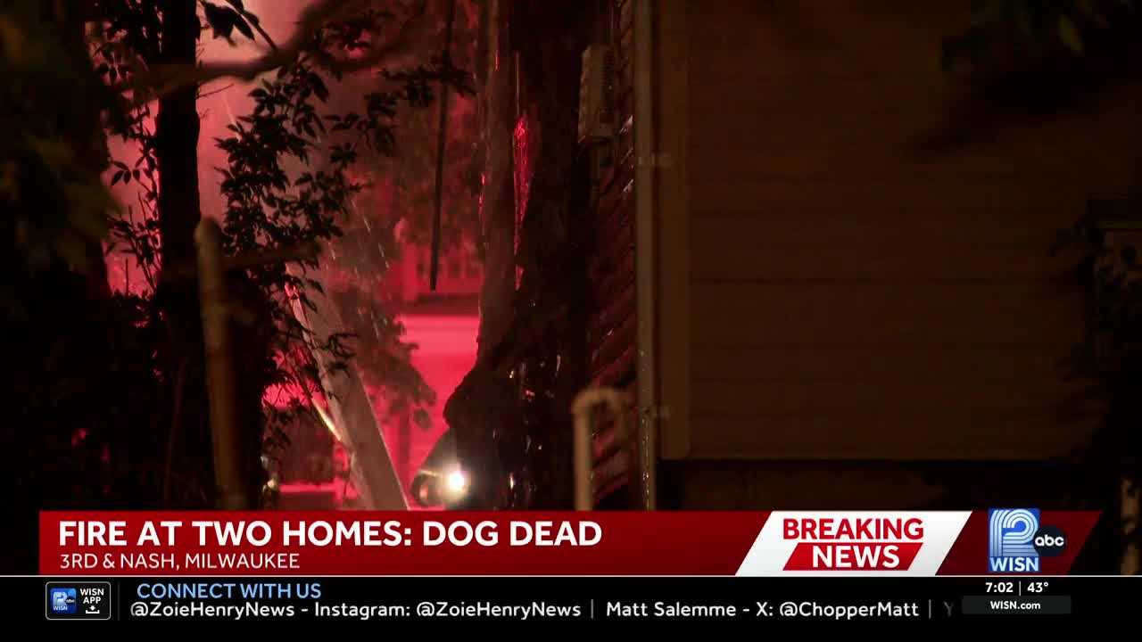 Dog killed during overnight fire that spread from one Milwaukee home to a second — WISN 12 Milwaukee, Los Gatos Community news