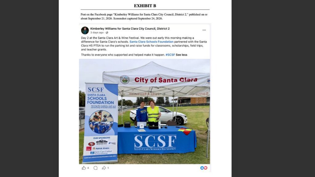Santa Clara candidate faces complaint over campaign post — San Jose Spotlight, Los Gatos Technology news