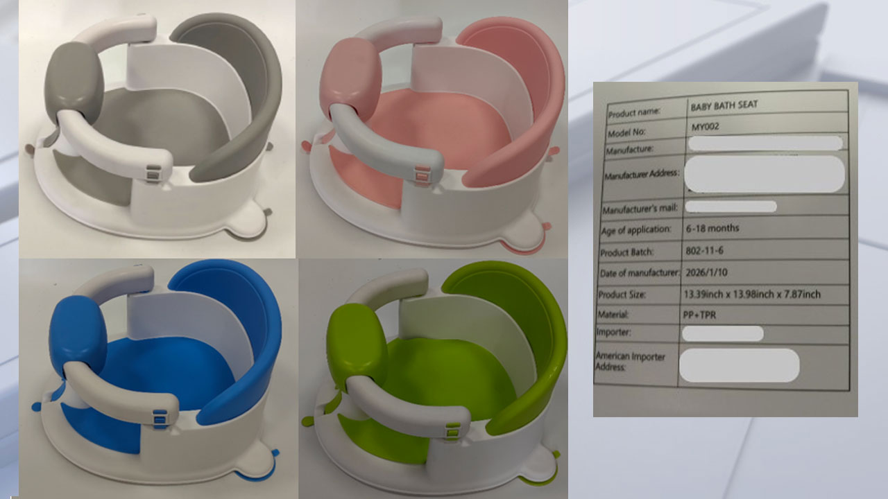 Baby bath seats sold on Amazon under recall for risk of serious injury, drowning — KTVU FOX 2 Bay Area, Los Gatos Government news